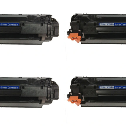 HP 78A CE278A Compatible Black Toner Cartridge, 4 Pack – cartridge only, without packaging