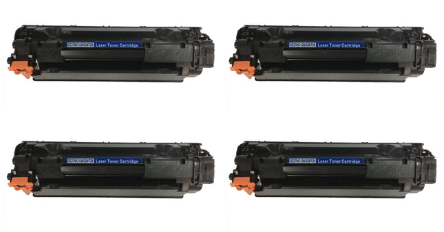 HP 78A CE278A Compatible Black Toner Cartridge, 4 Pack – cartridge only, without packaging