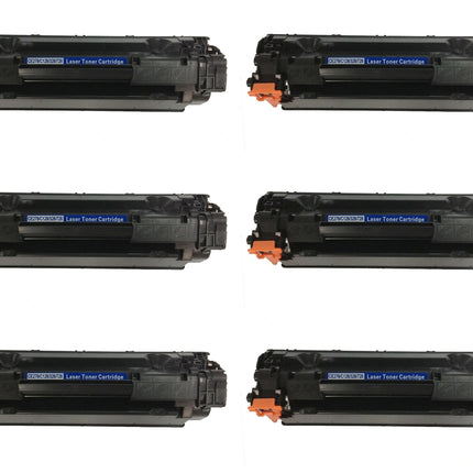 HP 78A CE278A Compatible Black Toner Cartridge, 6 Pack – cartridge only, without packaging