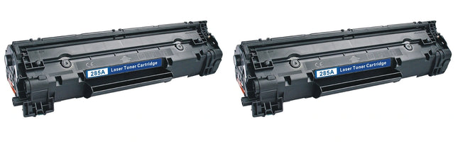 HP 85A CE285A Compatible Black Toner Cartridge, 2 Pack – cartridge only, without packaging