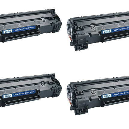 HP 85A CE285A Compatible Black Toner Cartridge, 4 Pack – cartridge only, without packaging