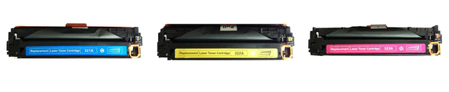HP 128A Compatible Toner Cartridge, C.Y.M, Tri Pack – cartridge only, without packaging