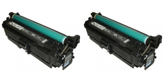 HP 507A CE400A Compatible Black Toner Cartridge, Twin Pack – cartridge only, without packaging