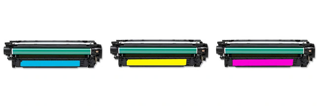 HP 507A Compatible Toner Cartridge, C.Y.M, Tri Pack – cartridge only, without packaging