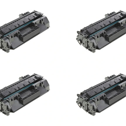 HP 05X CE505X Compatible Black Toner Cartridge, High Yield, 4 Pack – cartridge only, without packaging