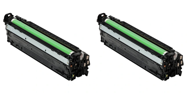 HP 307A CE740A Compatible Black Toner Cartridge, Twin Pack – cartridge only, without packaging