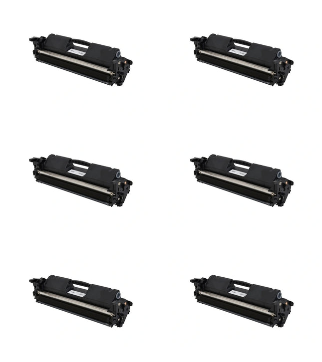 HP 17A CF217A Compatible Black Toner Cartridge, 6 Pack – cartridge only, without packaging