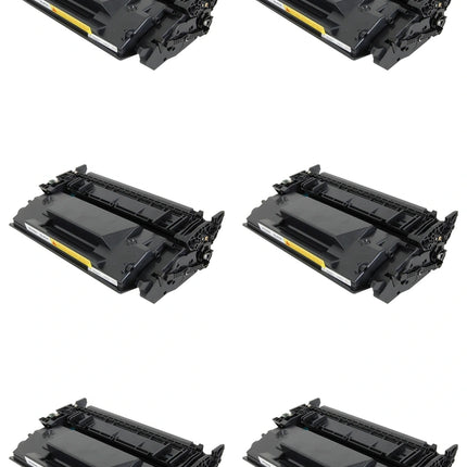 HP 26X CF226X Compatible Black Toner Cartridge, High Yield, 6 Pack – cartridge only, without packaging