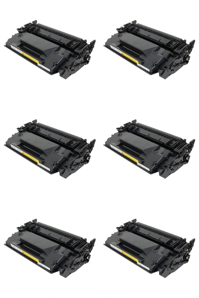HP 26X CF226X Compatible Black Toner Cartridge, High Yield, 6 Pack – cartridge only, without packaging