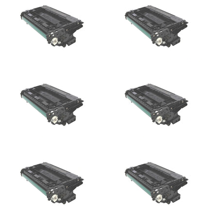 HP 37A CF237A Compatible Black Toner Cartridge, 6 Pack – cartridge only, without packaging