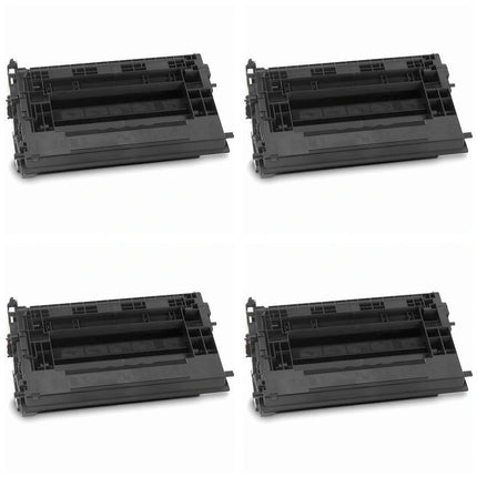 HP 37X CF237X Compatible Black Toner Cartridge, High Yield, 4 Pack – cartridge only, without packaging