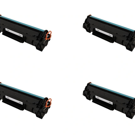 HP 48A CF248A Compatible Black Toner Cartridge, 4 Pack – cartridge only, without packaging