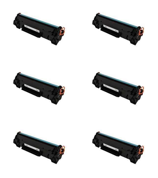 HP 48A CF248A Compatible Black Toner Cartridge, 6 Pack – cartridge only, without packaging