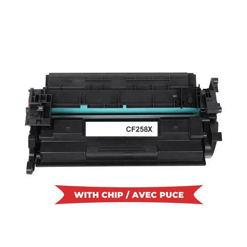HP 58X CF258X Compatible Black Toner Cartridge, High Yield – cartridge only, without packaging