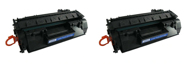 HP 80A CF280A Compatible Black Toner Cartridge, 2 Pack – cartridge only, without packaging
