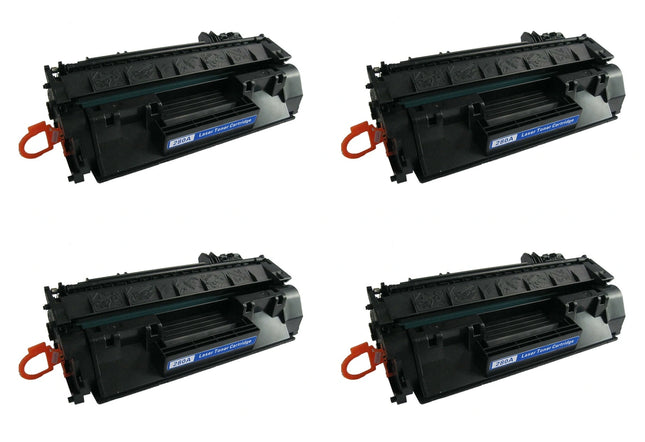 HP 80A CF280A Compatible Black Toner Cartridge, 4 Pack – cartridge only, without packaging