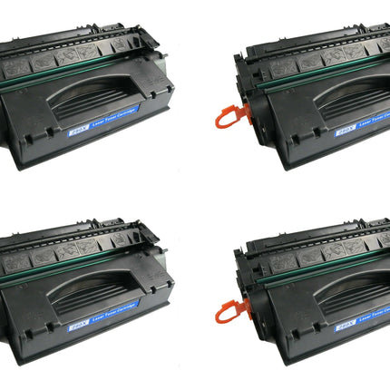 HP 80X CF280X Compatible Black Toner Cartridge, High Yield, 4 Pack – cartridge only, without packaging