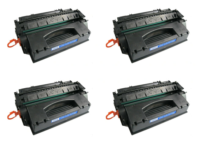 HP 80X CF280X Compatible Black Toner Cartridge, High Yield, 4 Pack – cartridge only, without packaging