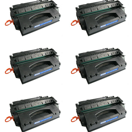 HP 80X CF280X Compatible Black Toner Cartridge, High Yield, 6 Pack – cartridge only, without packaging