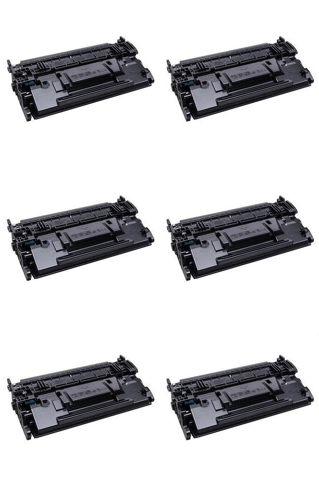 HP 87X CF287X Compatible Black Toner Cartridge, High Yield, 6 Pack – cartridge only, without packaging