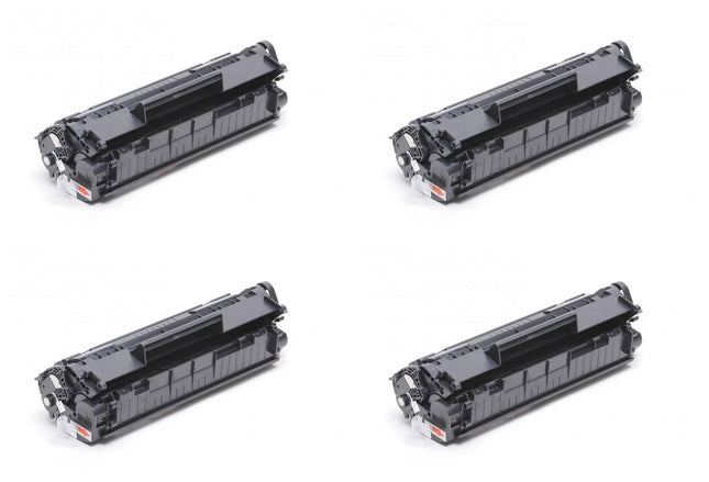 HP 12A Q2612A Compatible Black Toner Cartridge, 4 Pack – cartridge only, without packaging