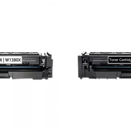 HP 138X W1380X Compatible Black Toner Cartridge, 2 Pack – cartridge only, without packaging