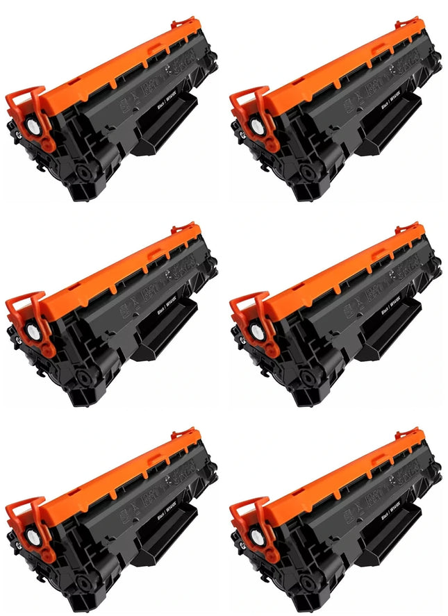 HP 141X W1410X Compatible Black Toner Cartridge, High Yield, 6 Pack – cartridge only, without packaging