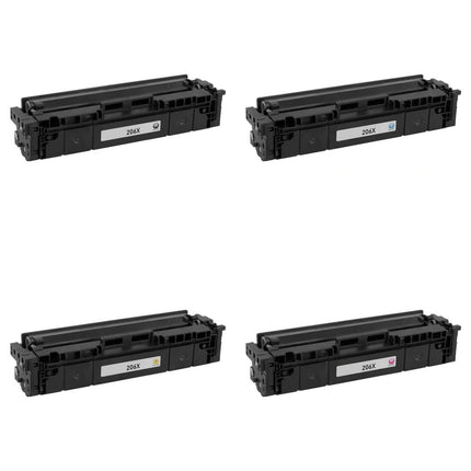 HP 206X Compatible Toner Cartridge, BK.C.Y.M, 4 Color Multi Pack – cartridge only, without packaging