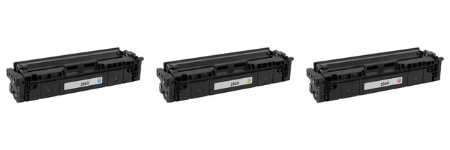 HP 206X Compatible Toner Cartridge, C.Y.M, Tri Pack – cartridge only, without packaging