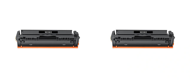 HP 218X W2180X Compatible Black Toner Cartridge, Twin Pack – cartridge only, without packaging