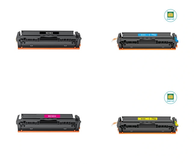HP 218X Compatible Toner Cartridge, BK.C.Y.M, 4 Color Multi Pack – cartridge only, without packaging