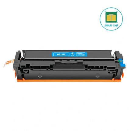 HP 218X W2181X Compatible Cyan Toner Cartridge – cartridge only, without packaging