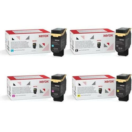 Xerox 006R04677 006R04678 006R04679 006R04680 Original Toner Cartridge Combo, Black Cyan Magenta Yellow, C410 VersaLink C415