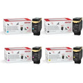 Xerox 006R04677 006R04678 006R04679 006R04680 Original Toner Cartridge Combo, Black Cyan Magenta Yellow, C410 VersaLink C415
