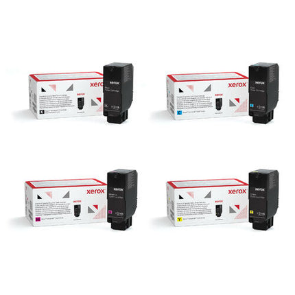 Xerox 006R04616 006R04617 006R04618 006R04619 Original Toner Cartridge Combo, Black Cyan Magenta Yellow, VersaLink C620 C625