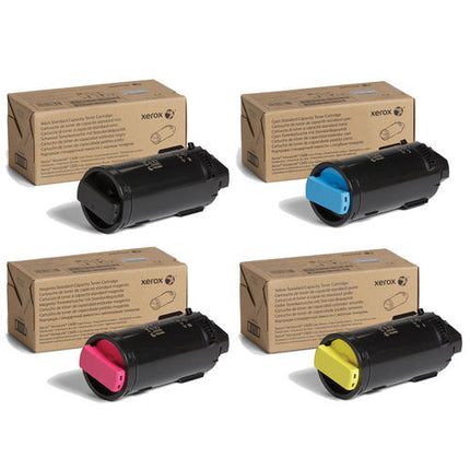 Xerox 106R03896 106R03897 106R03898 106R03899 Original Standard Capacity Toner Cartridge Combo, Black Cyan Magenta Yellow, VersaLink C600 C605