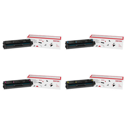 Xerox 006R04383 006R04384 006R04385 006R04386 Original Toner Cartridge Combo, Black Cyan Magenta Yellow, C230 C235