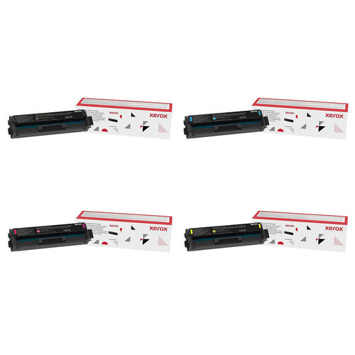 Xerox 006R04383 006R04384 006R04385 006R04386 Original Toner Cartridge Combo, Black Cyan Magenta Yellow, C230 C235